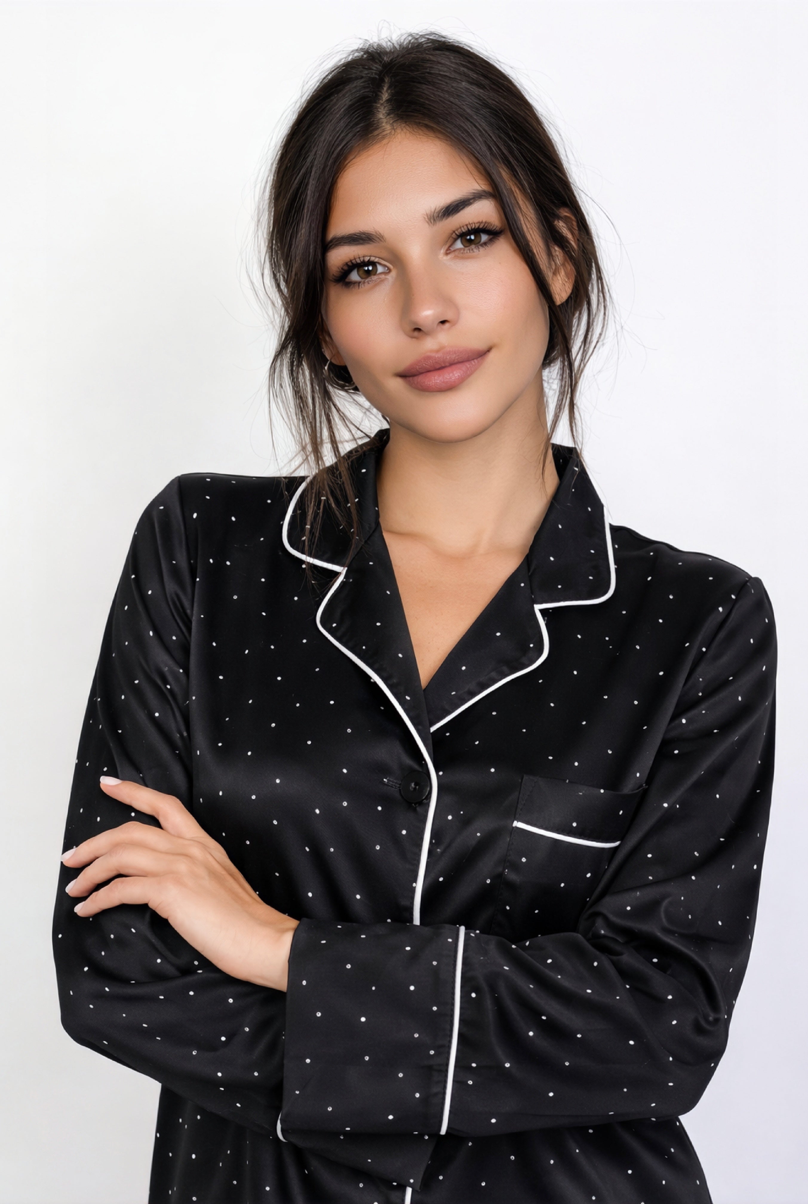 Noir Crystal Glow Pajamas