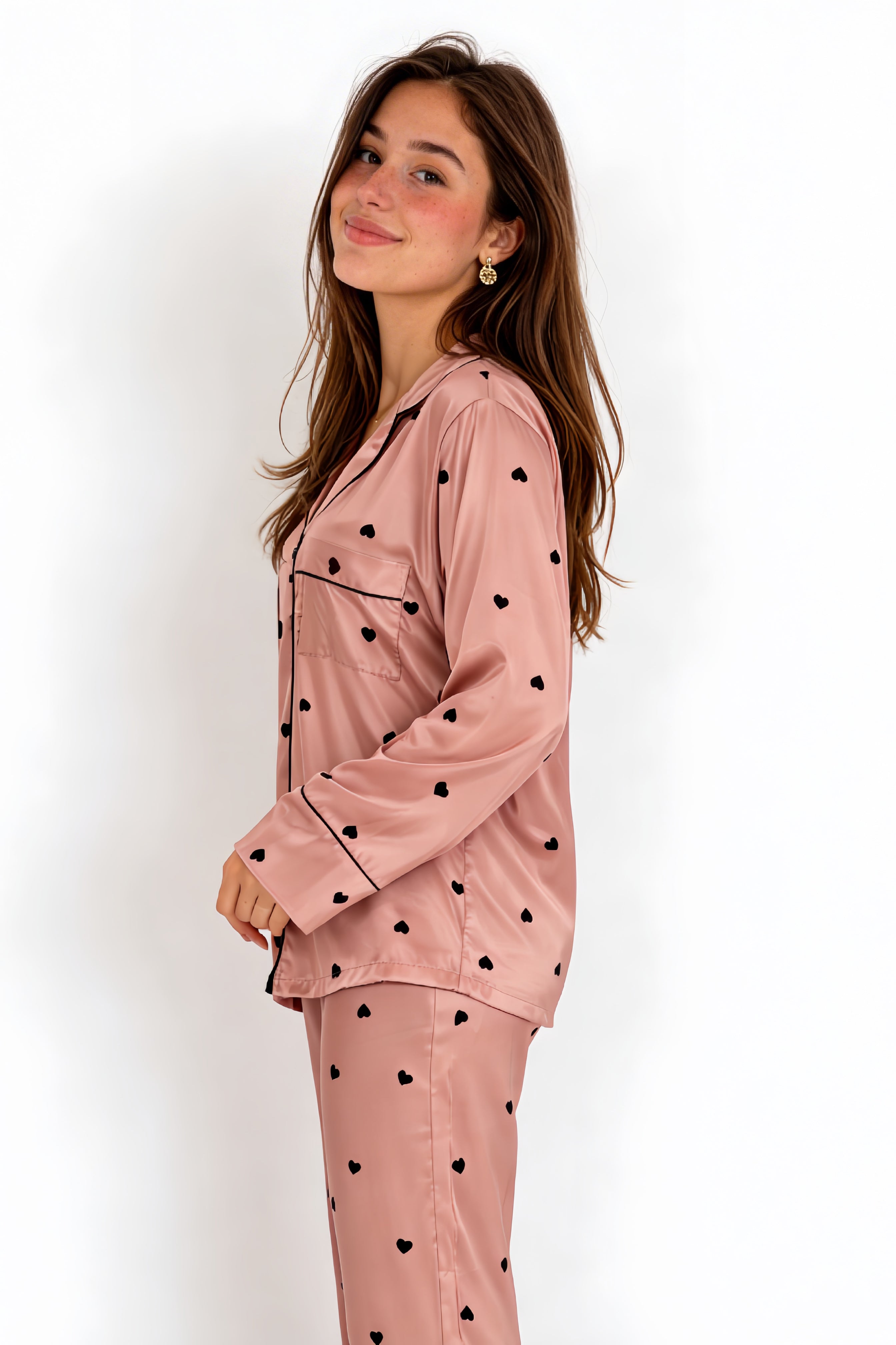Cocoa Noir Heart Pajamas