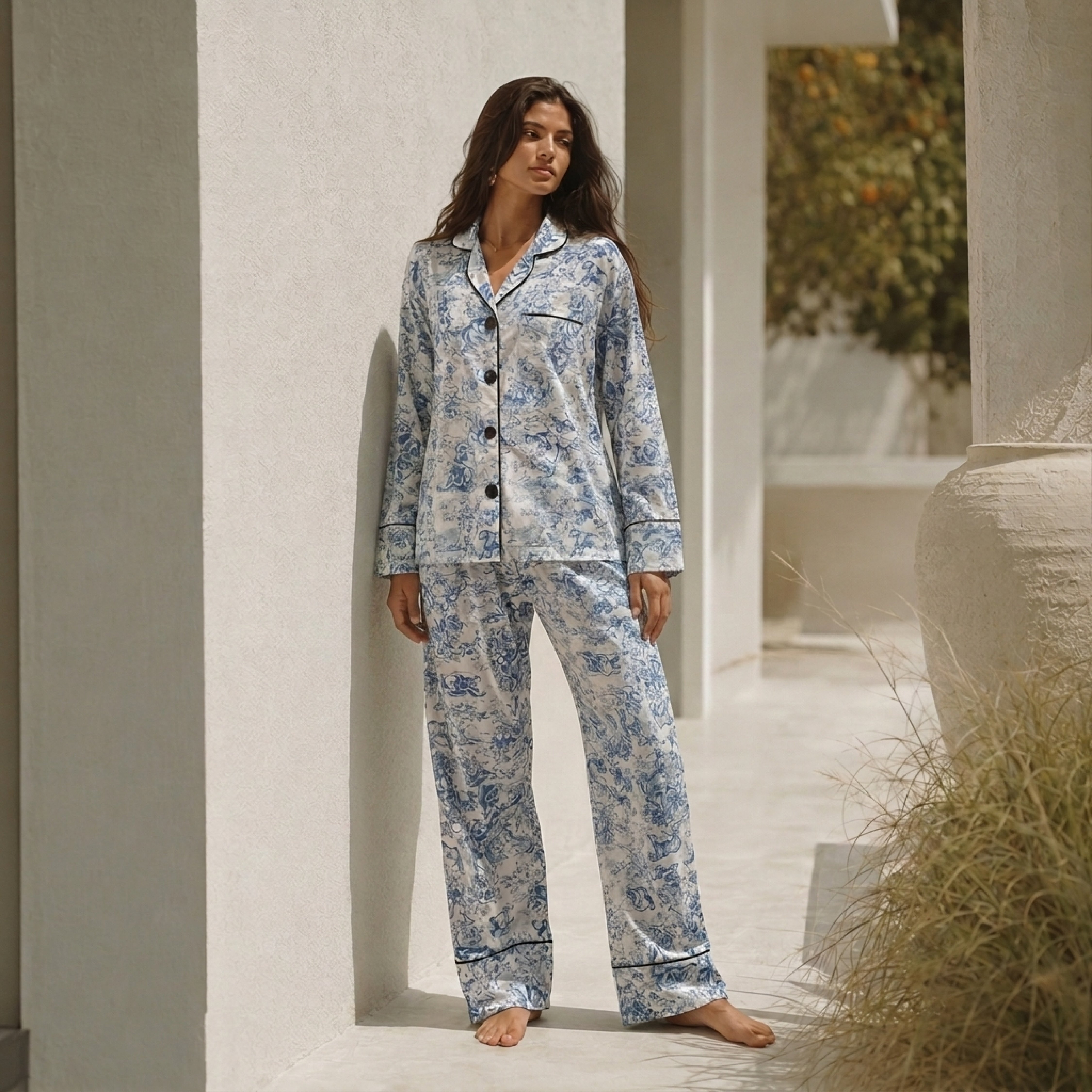 Blue Toile Elegance